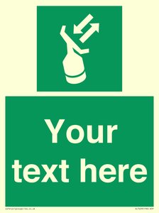 Custom sign safe condition Search and rescue transponder